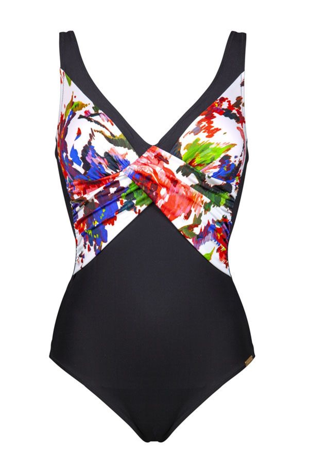Charmline Black Flower Print Swimsuit - Chantilly Online