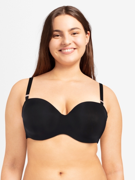 Chantelle Absolute Invisible Strapless T-Shirt Bra: Black: UK36 / EUR80: A  - Chantilly Online
